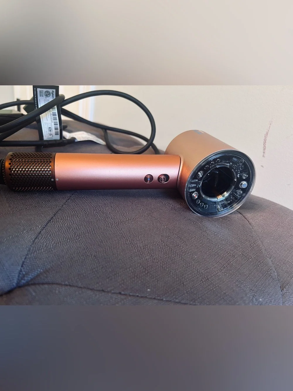 NIB Dyson Supersonic Nural Amber Silk Hair Dryer with Multiple Attachments!